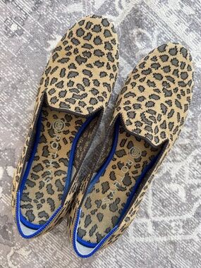 Rothy's The Loafer shoes retired Mocha Spot leopard print design 9 animal